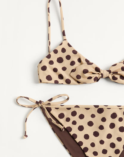Lycra Swimsuit In Plus De Pois Dalmata Polka Dot