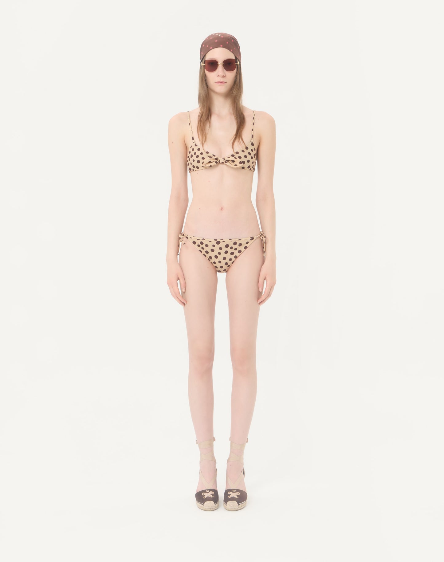 Lycra Swimsuit In Plus De Pois Dalmata Polka Dot