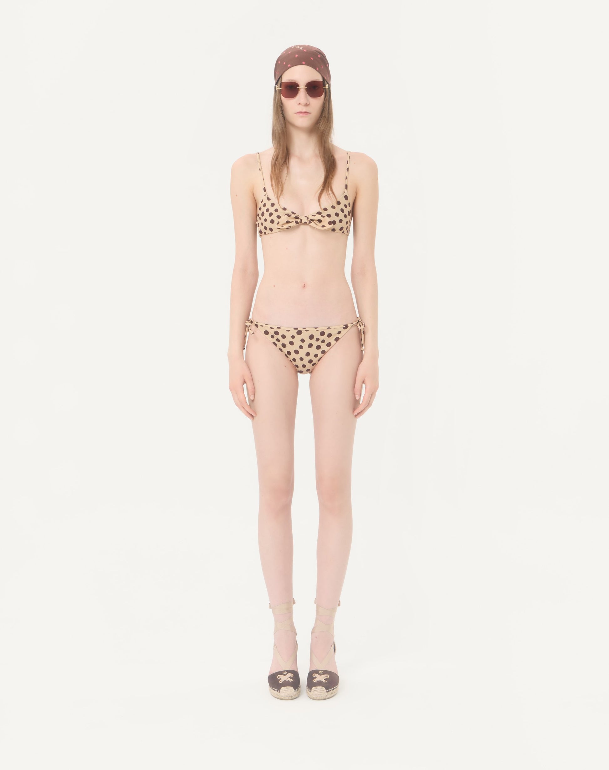 Lycra Swimsuit In Plus De Pois Dalmata Polka Dot