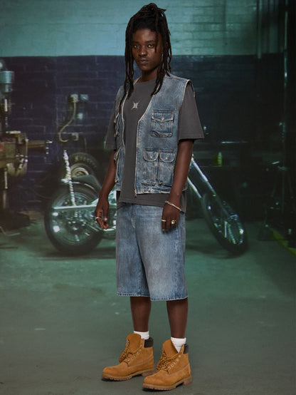 HARDSTONE Denim Shorts