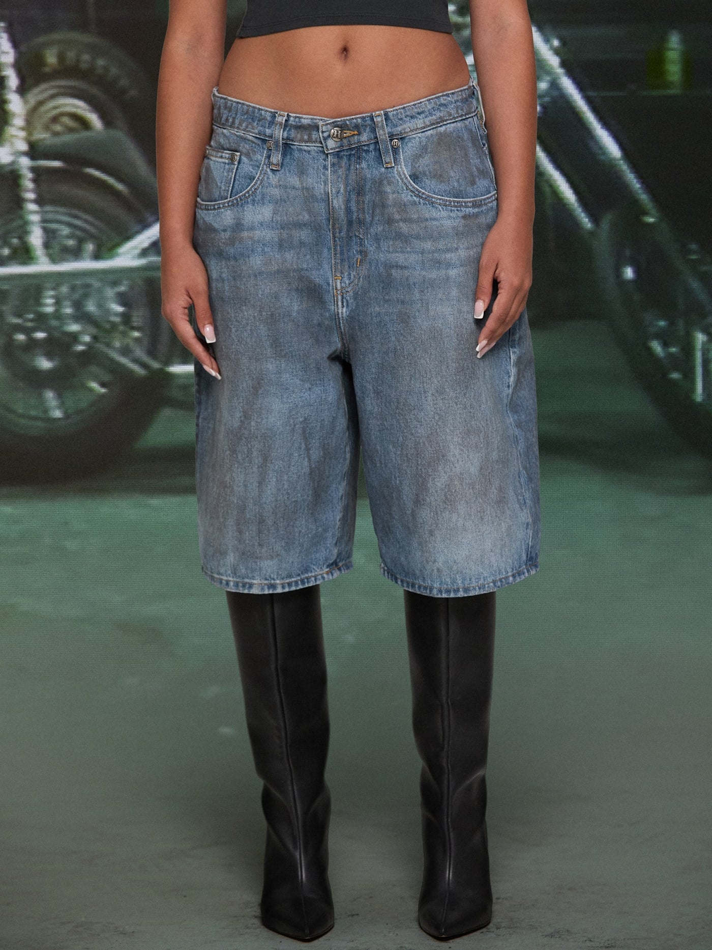 HARDSTONE Denim Shorts