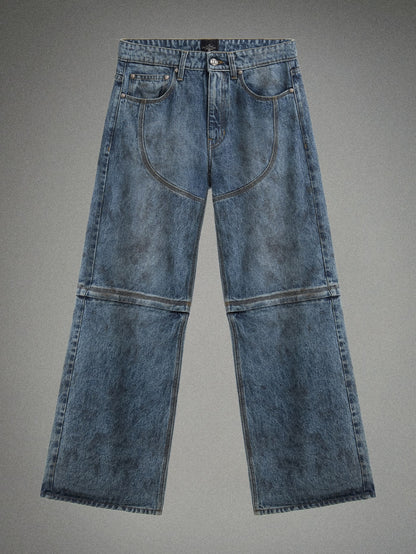 HARDSTONE Zip-Off Denim Jeans