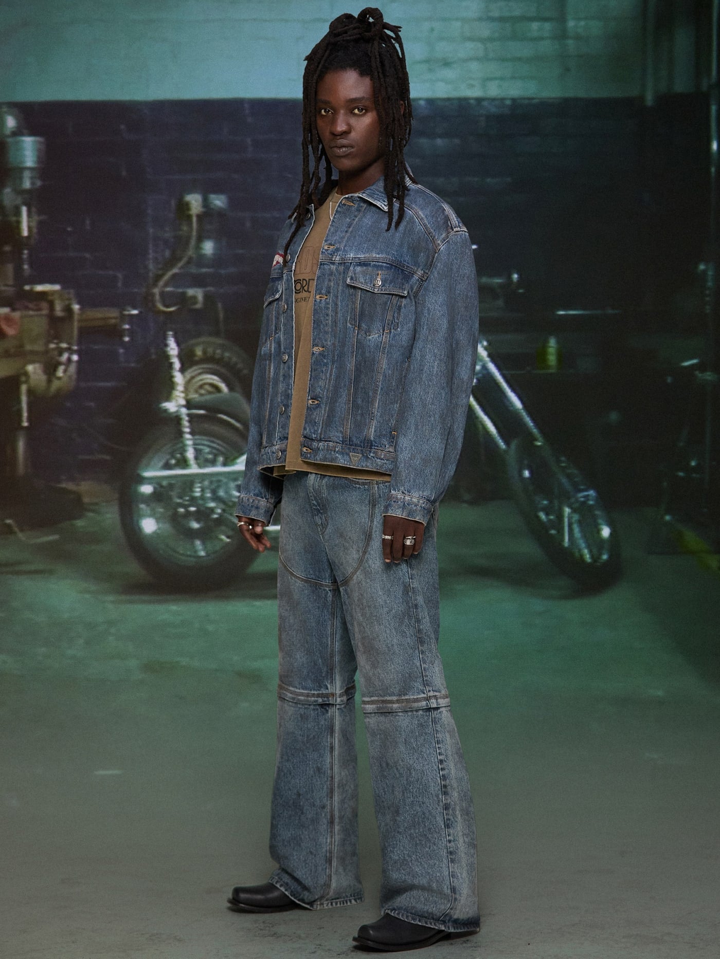 HARDSTONE Zip-Off Denim Jeans