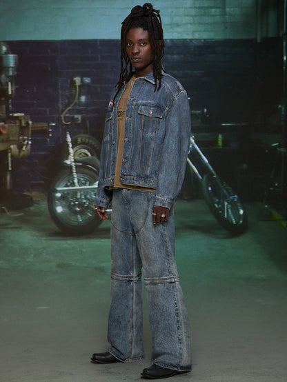HARDSTONE Zip-Off Denim Jeans