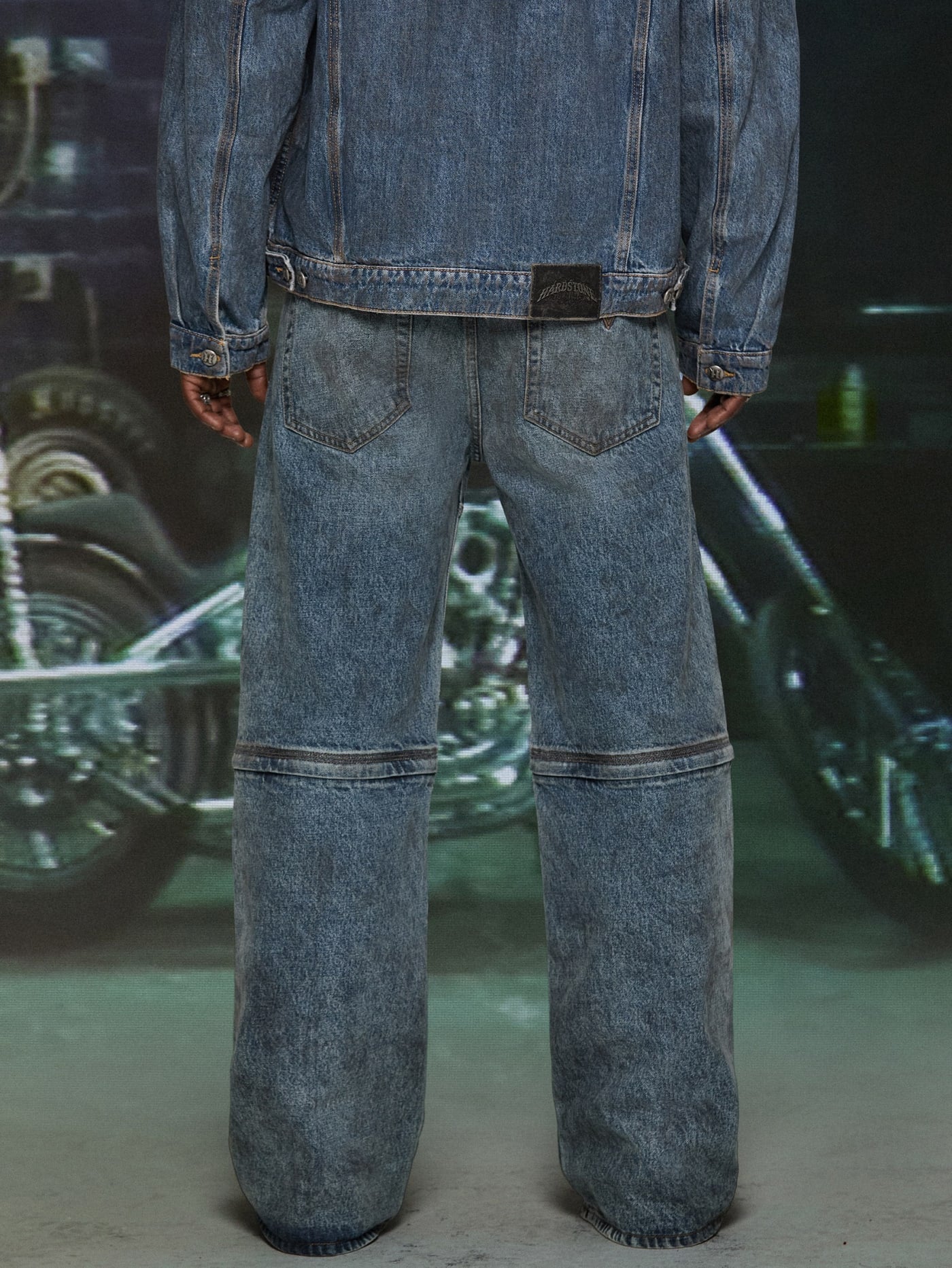 HARDSTONE Zip-Off Denim Jeans