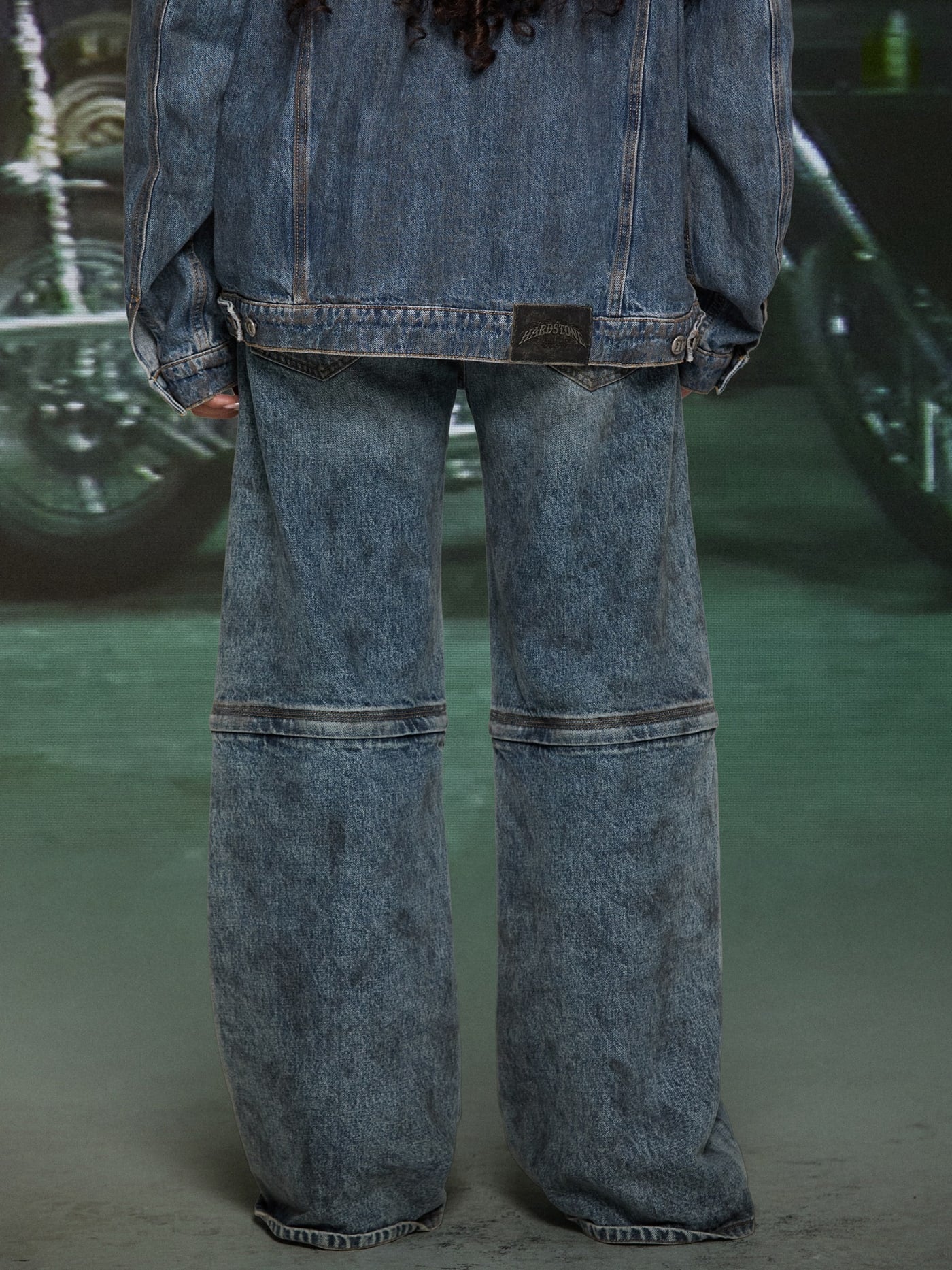 HARDSTONE Zip-Off Denim Jeans