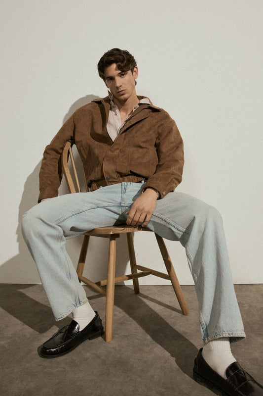 Faux-suede jacket