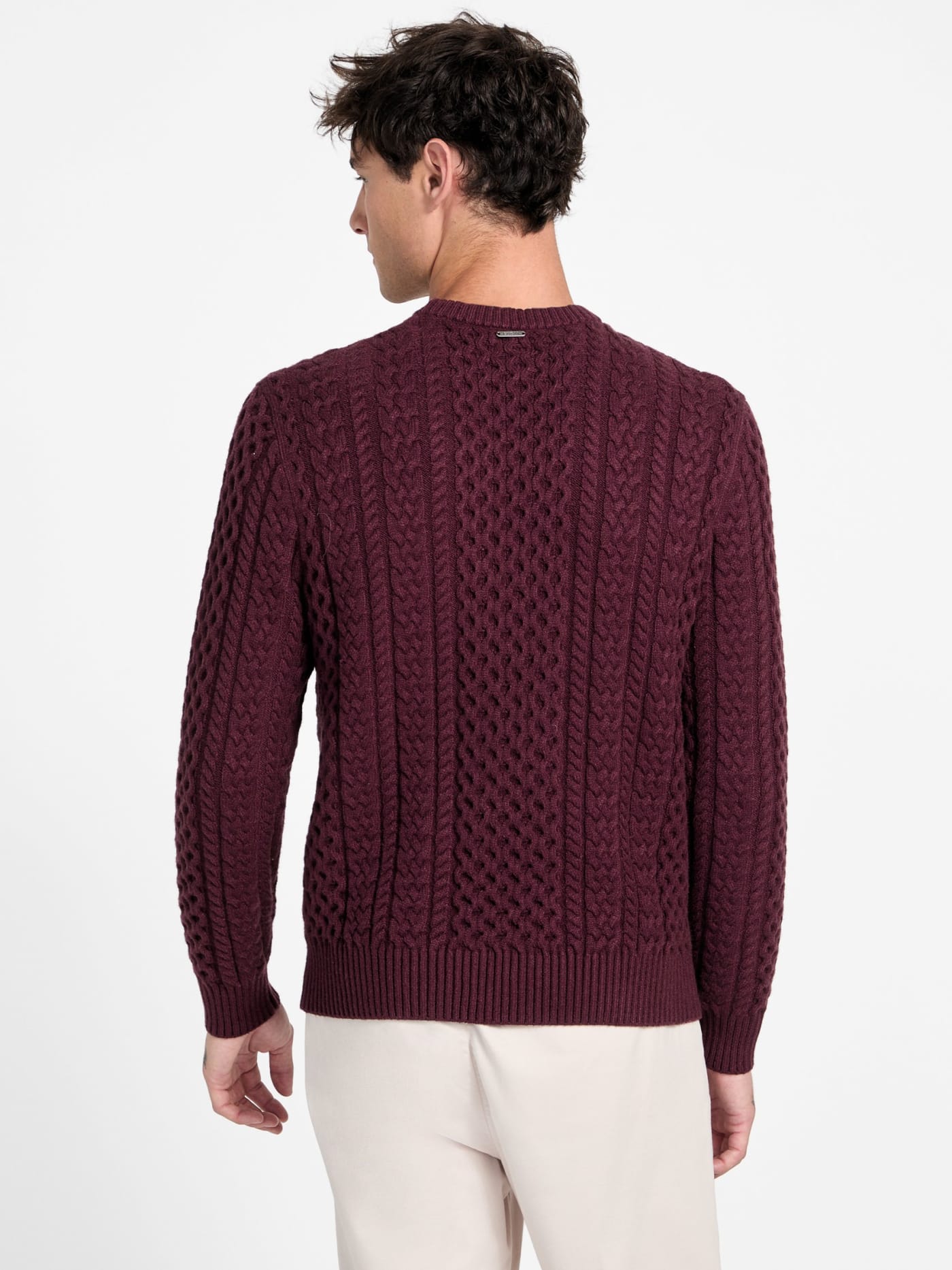 Eco Nathan Mixed Cable-Knit Sweater