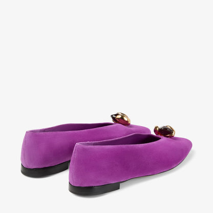 Margot Flat Violet Orchid Suede Flats