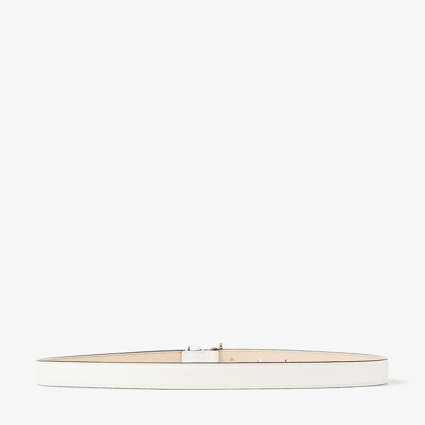 Mini Helina Latte Smooth Leather Mini Belt