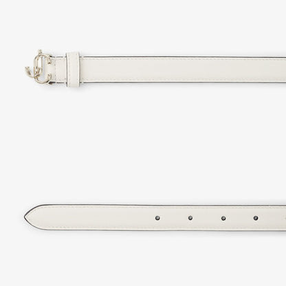 Mini Helina Latte Smooth Leather Mini Belt