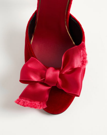 Marie A Velvet Slide Sandal 105mm