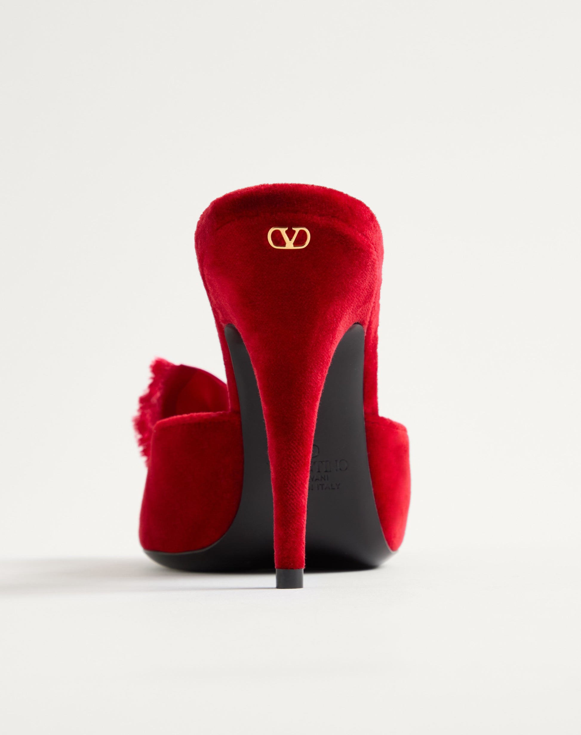 Marie A Velvet Slide Sandal 105mm