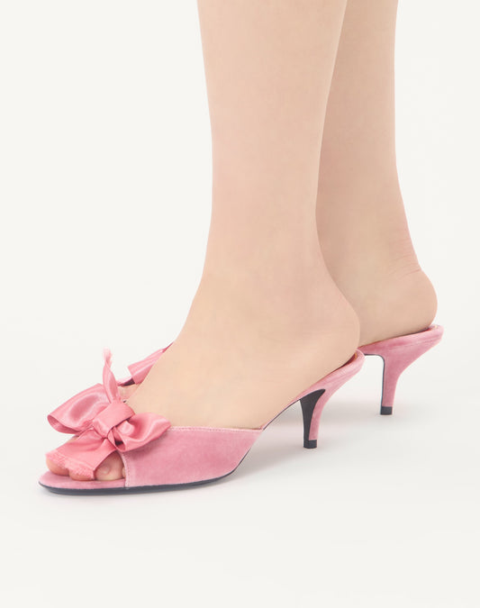Marie A Velvet Slide Sandal 55mm