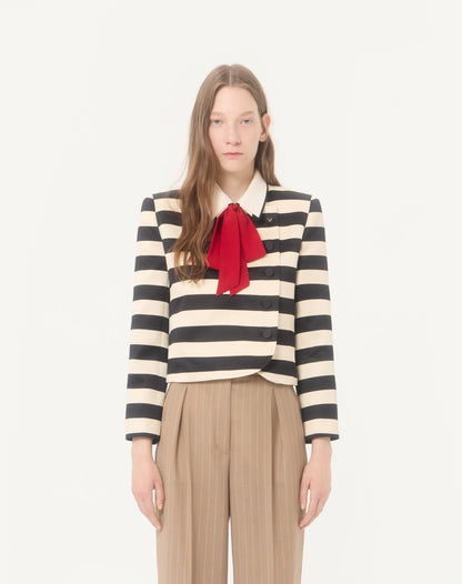 Maxi Barré Cotton Satin Jacket