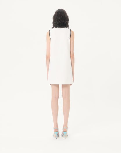 Short Dress In Canestrello Cotton Tweed