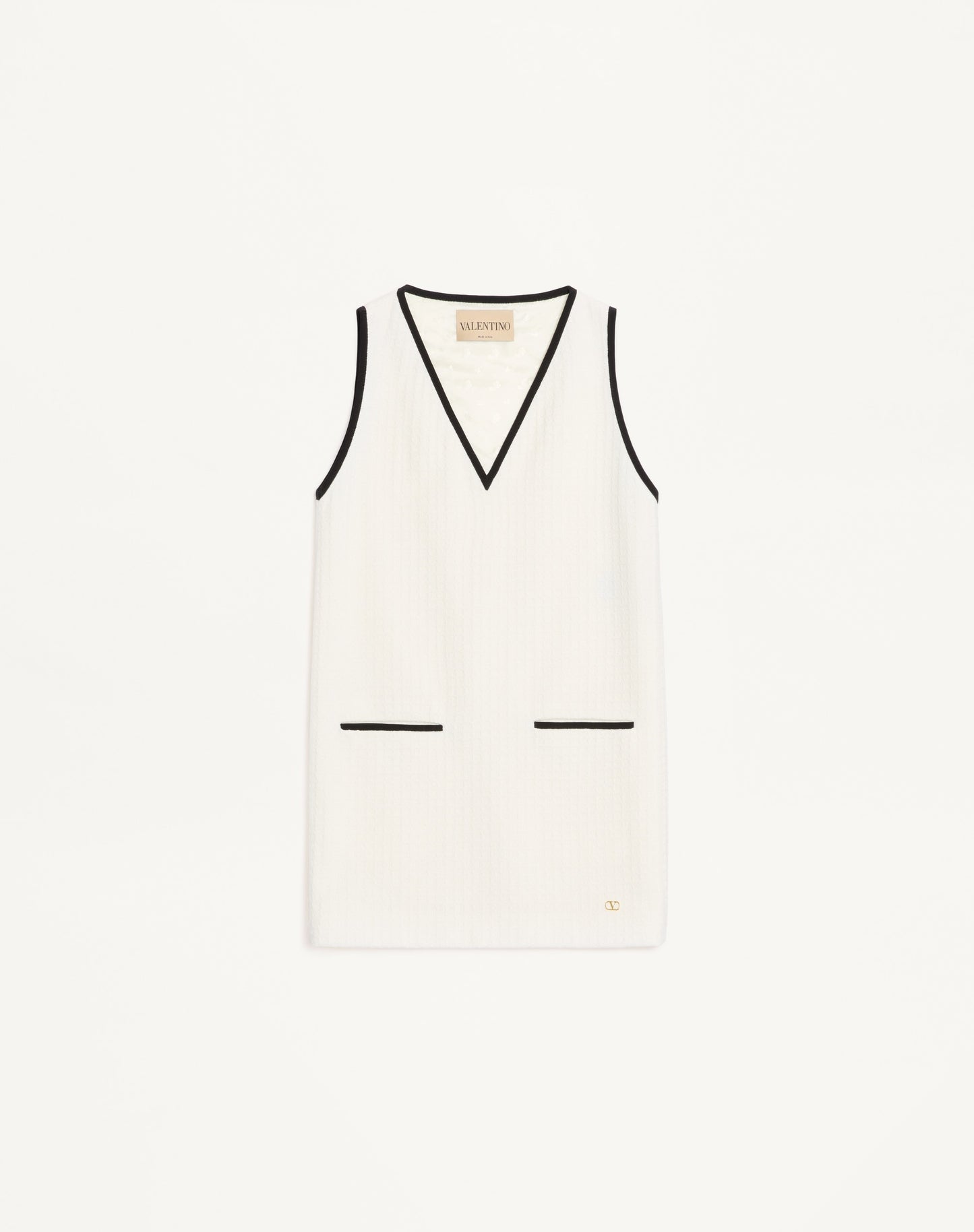 Short Dress In Canestrello Cotton Tweed