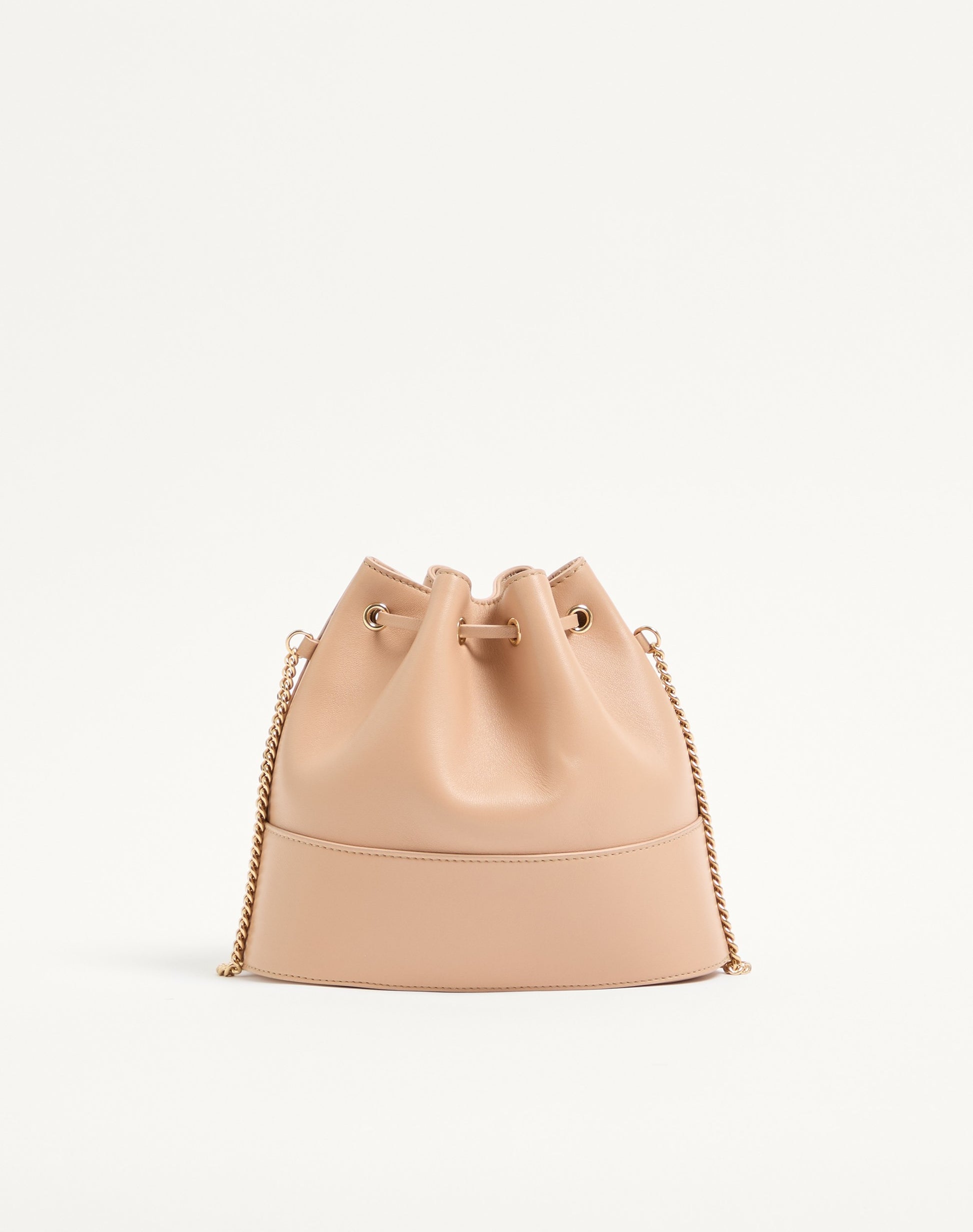 Mini Vlogo Signature Bucket Bag In Nappa Leather