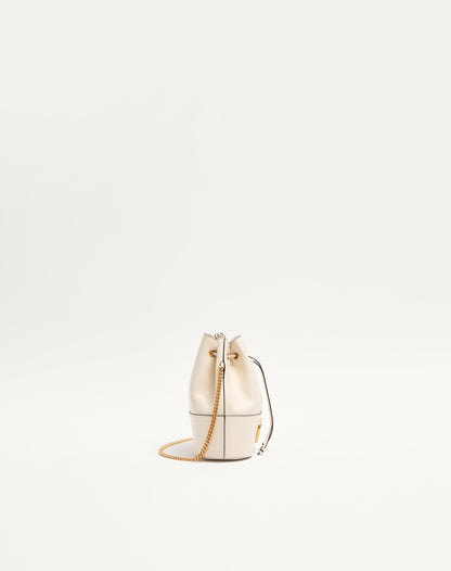 Mini Vlogo Signature Bucket Bag In Nappa Leather