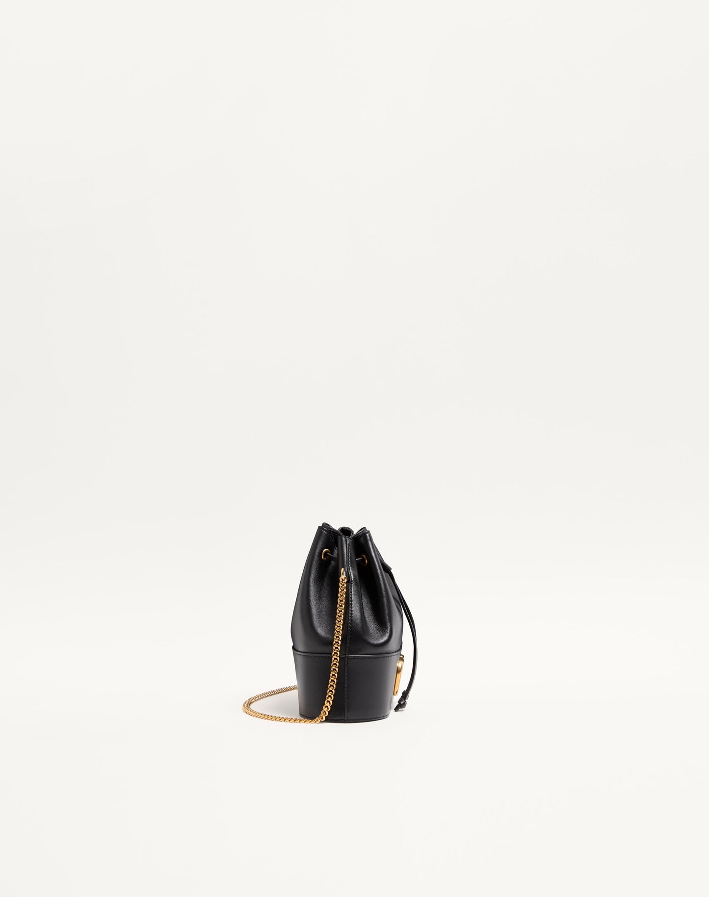 Mini Vlogo Signature Bucket Bag In Nappa Leather