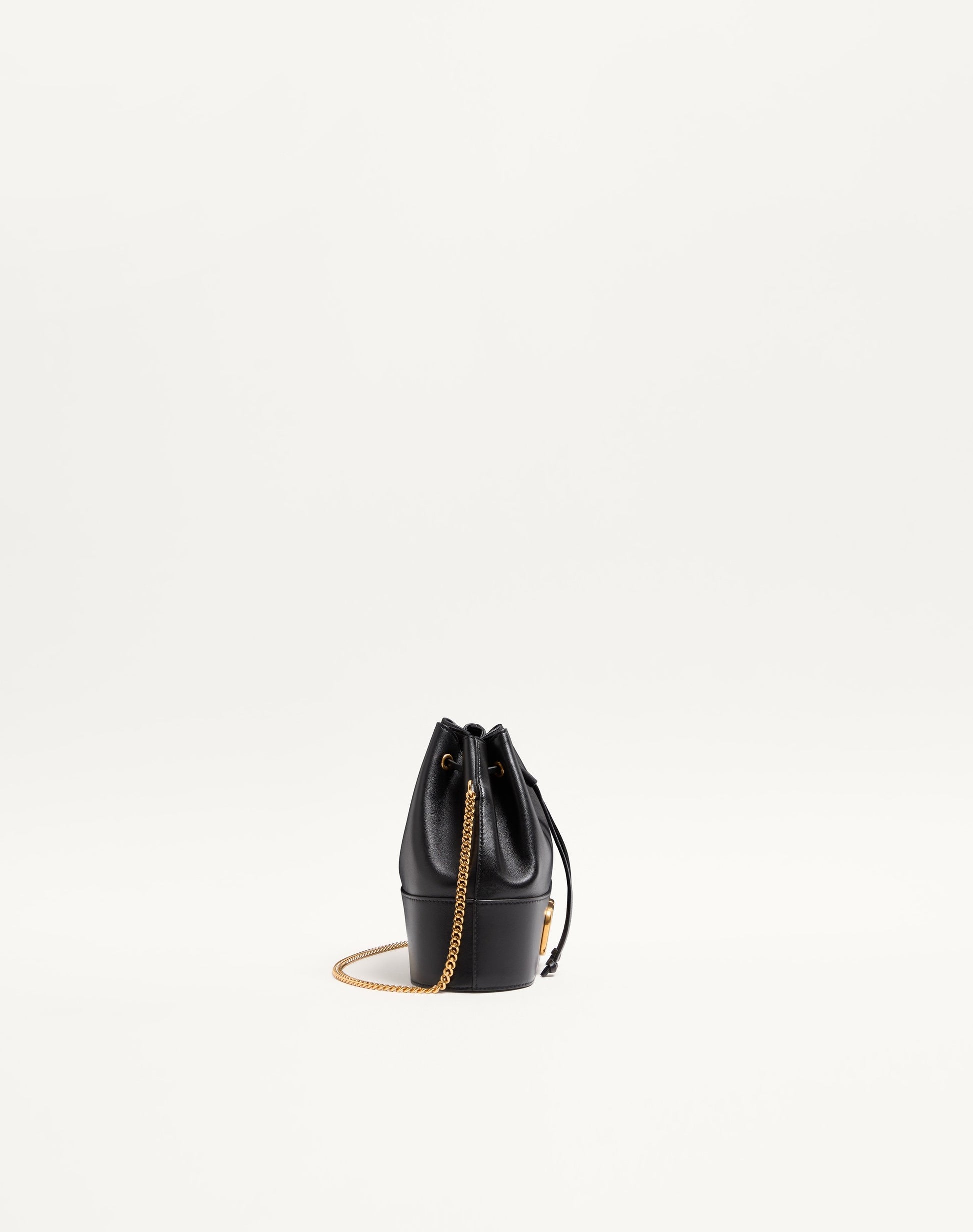 Mini Vlogo Signature Bucket Bag In Nappa Leather