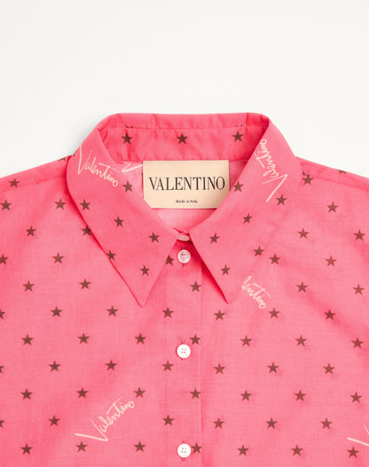 Muslin Starry Signature Shirt With Star-print