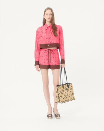 Muslin Starry Signature Shirt With Star-print