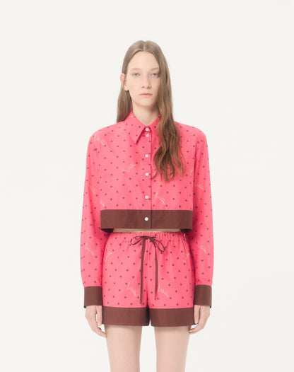 Muslin Starry Signature Shirt With Star-print