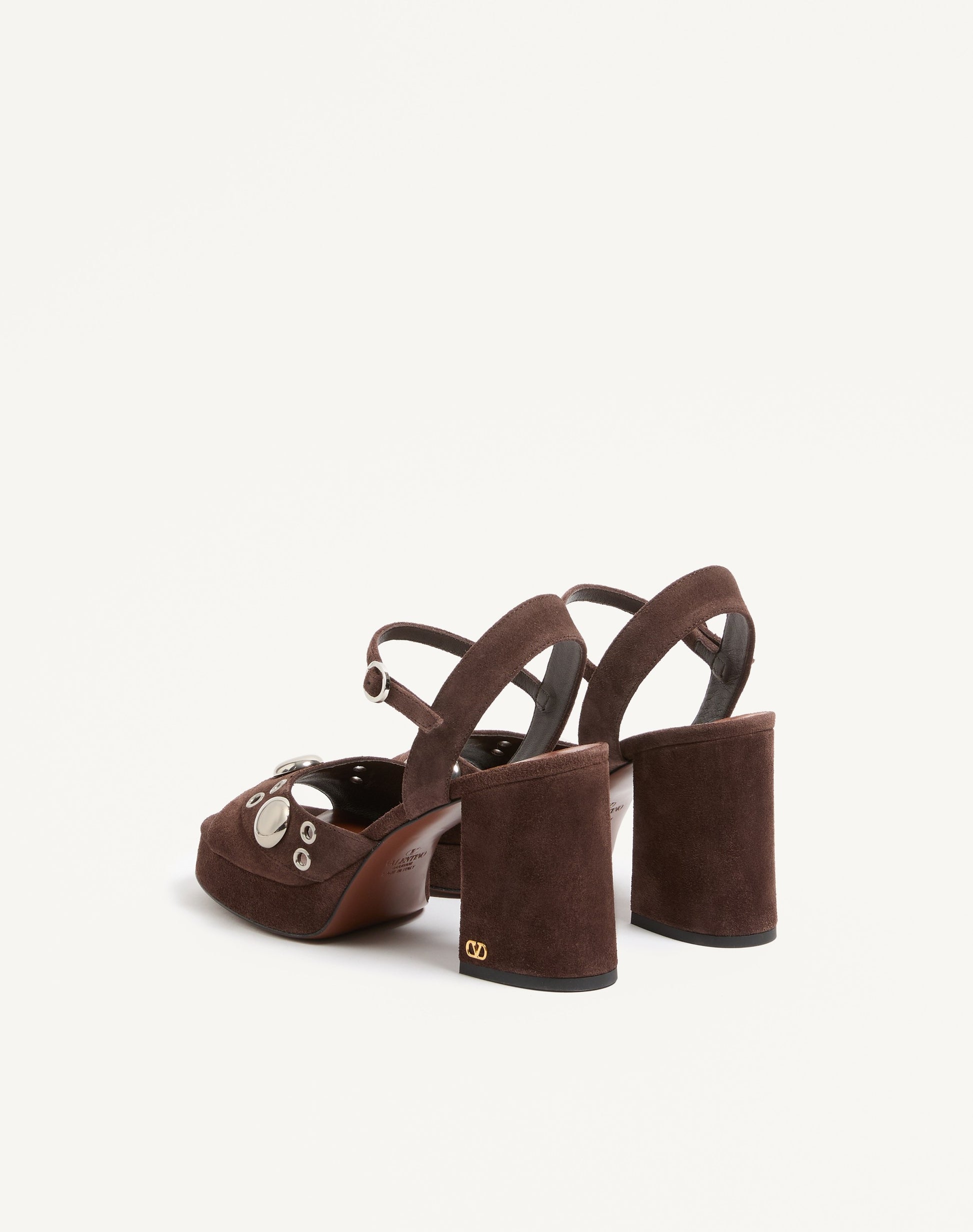 Nellcôte Platform Sandal In Split Leather 90mm