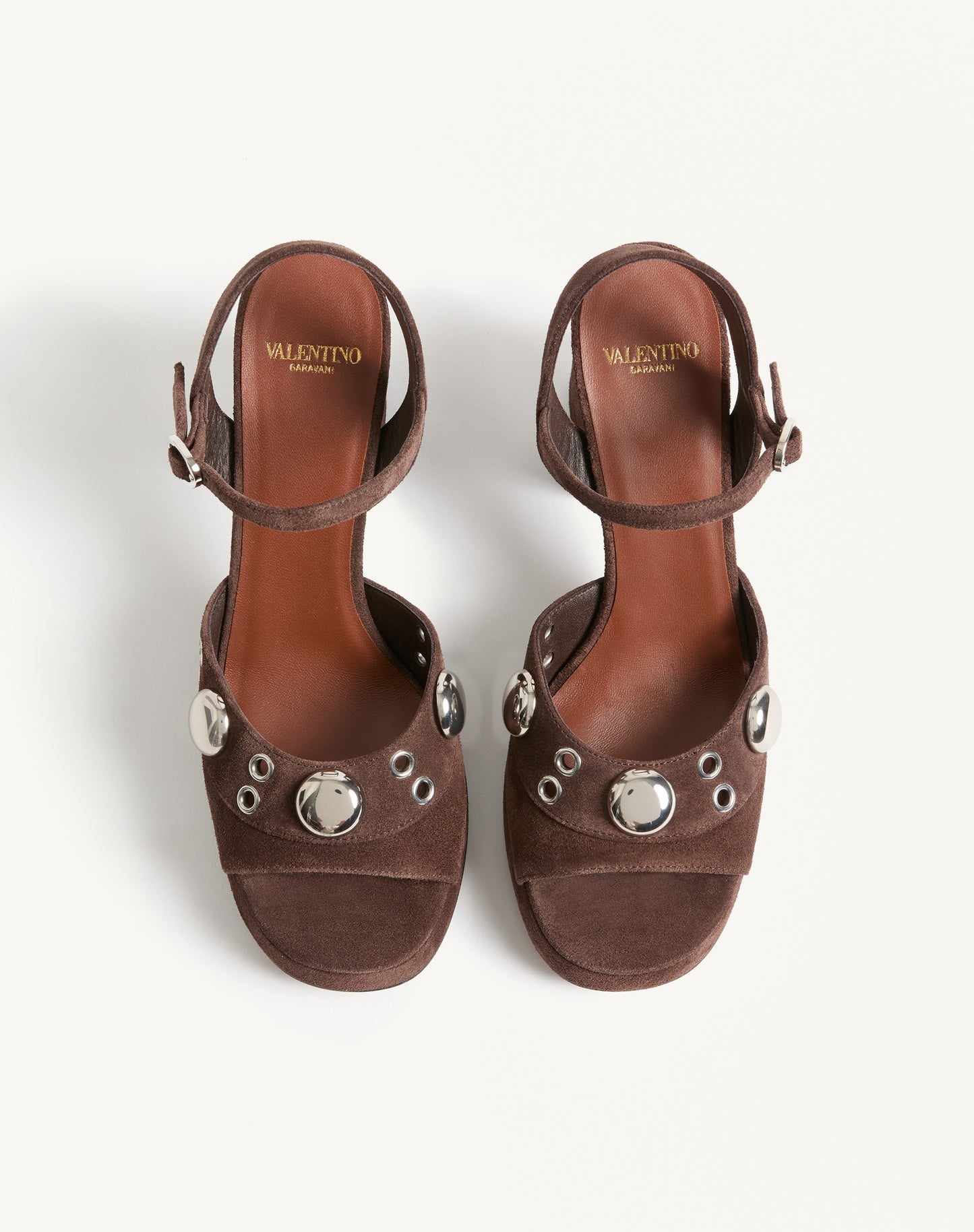 Nellcôte Platform Sandal In Split Leather 90mm