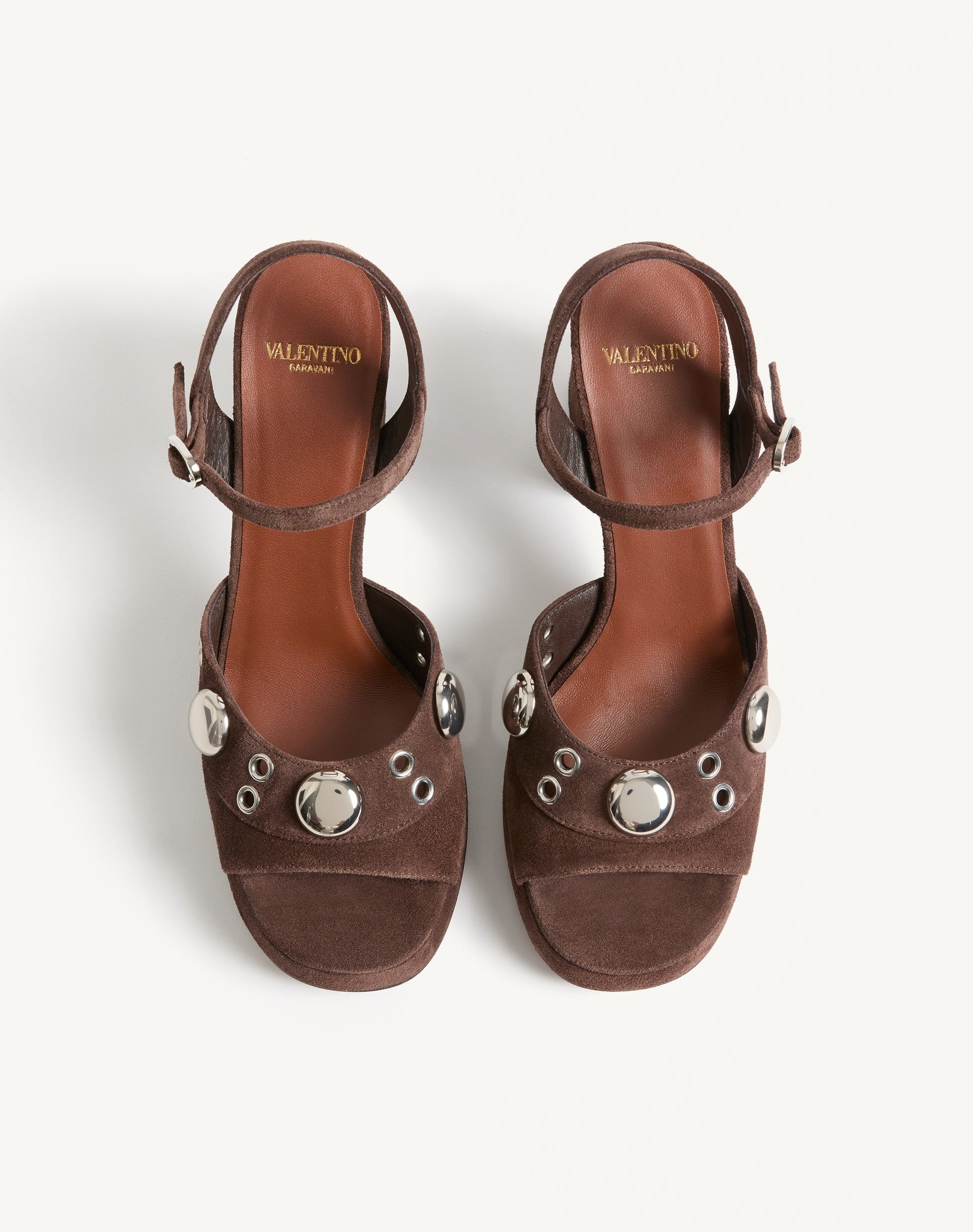 Nellcôte Platform Sandal In Split Leather 90mm