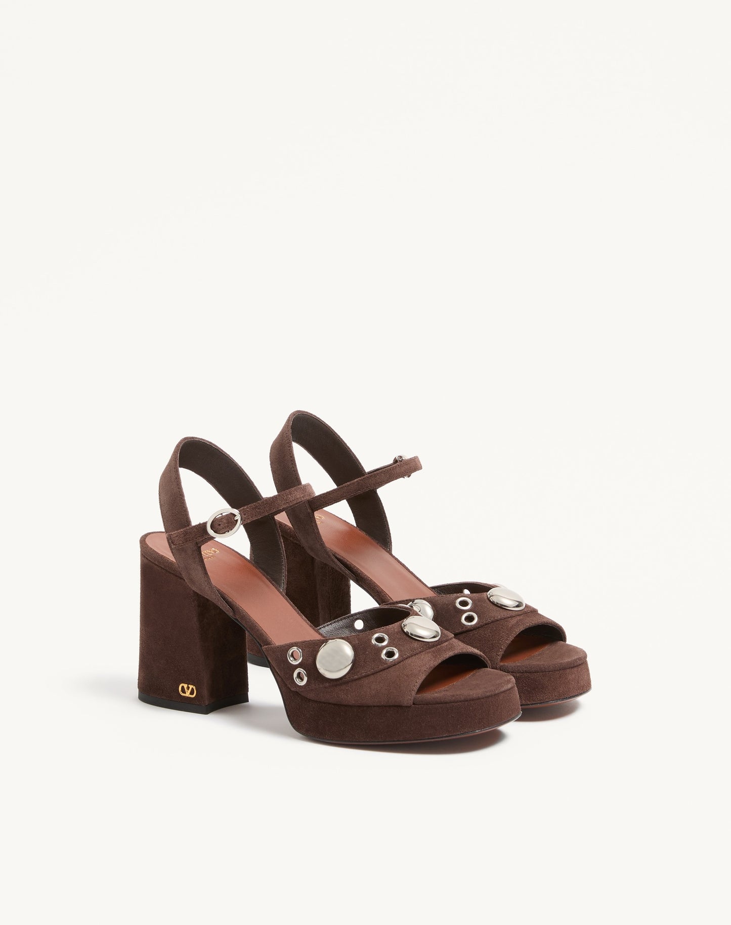 Nellcôte Platform Sandal In Split Leather 90mm