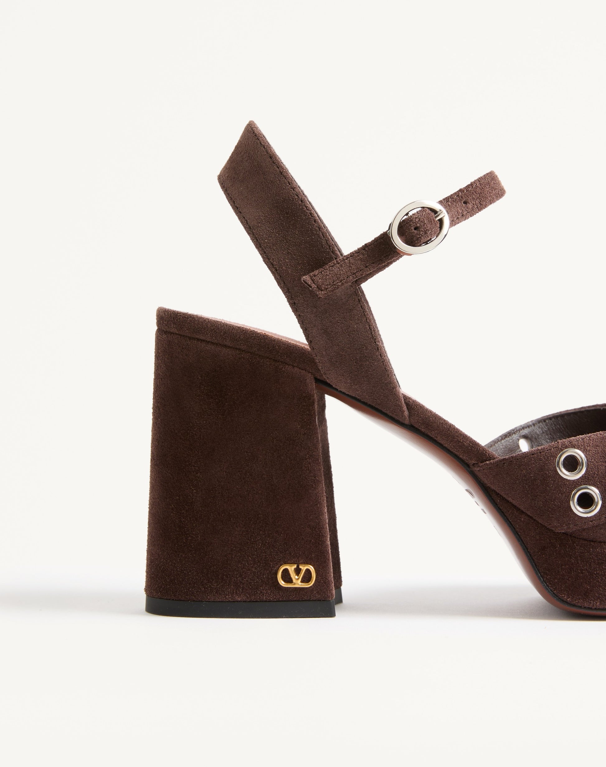 Nellcôte Platform Sandal In Split Leather 90mm