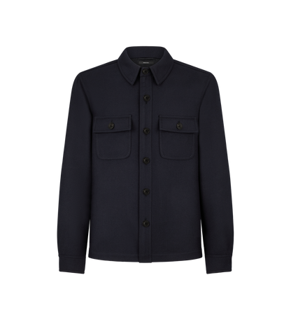 Light Wool Chest Pocket Outershirt