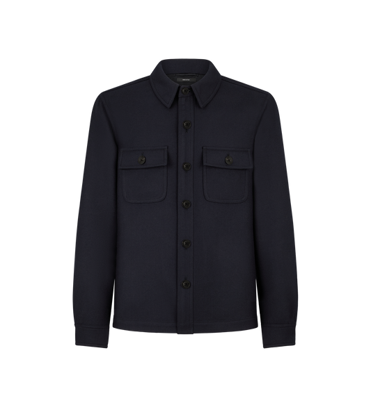 Light Wool Chest Pocket Outershirt