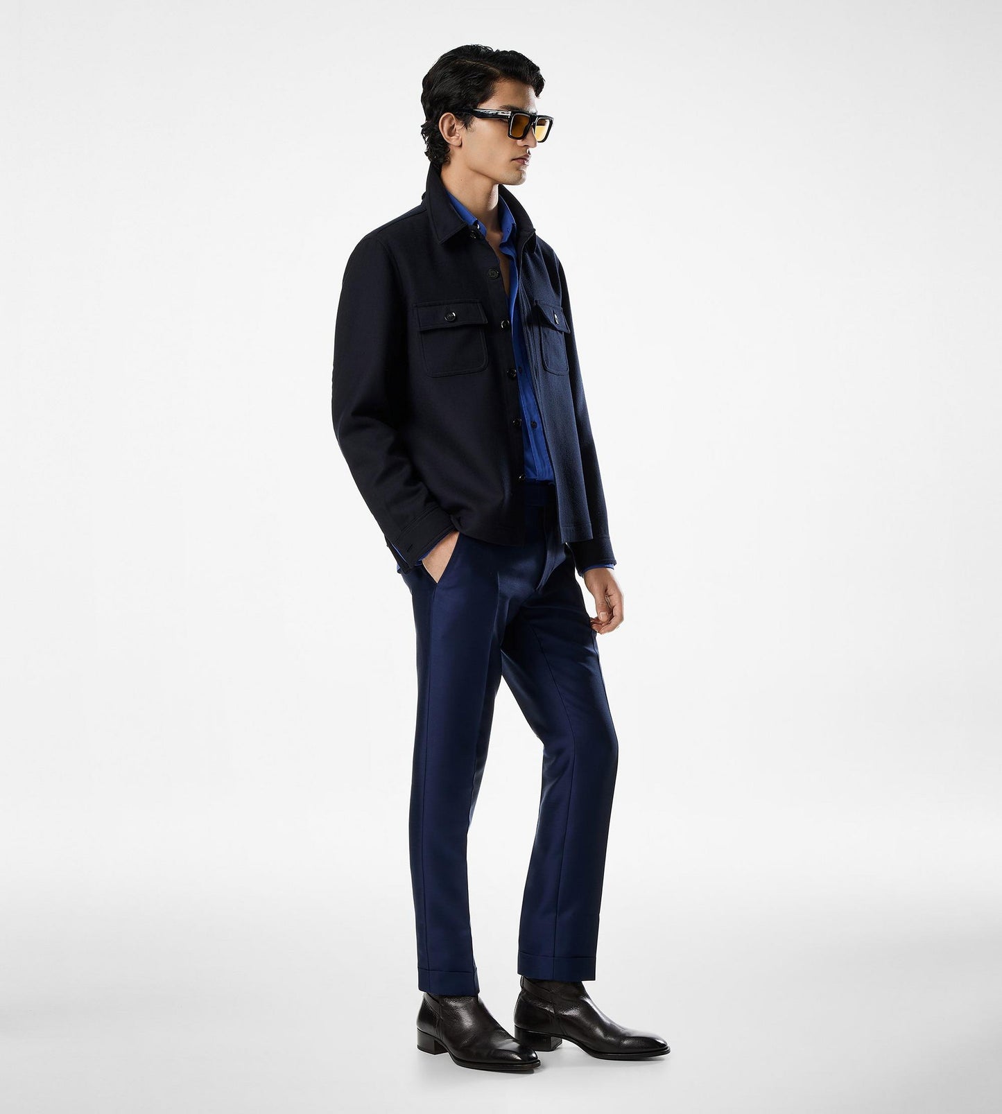 Light Wool Chest Pocket Outershirt