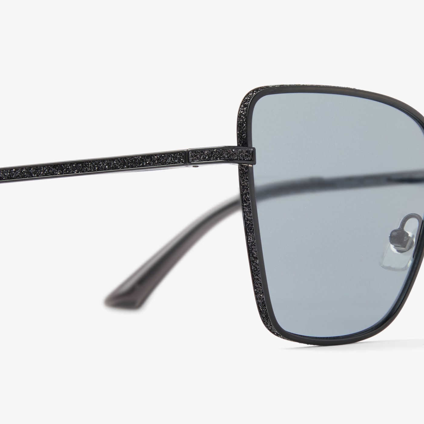 Orli Matte Black Square Sunglasses