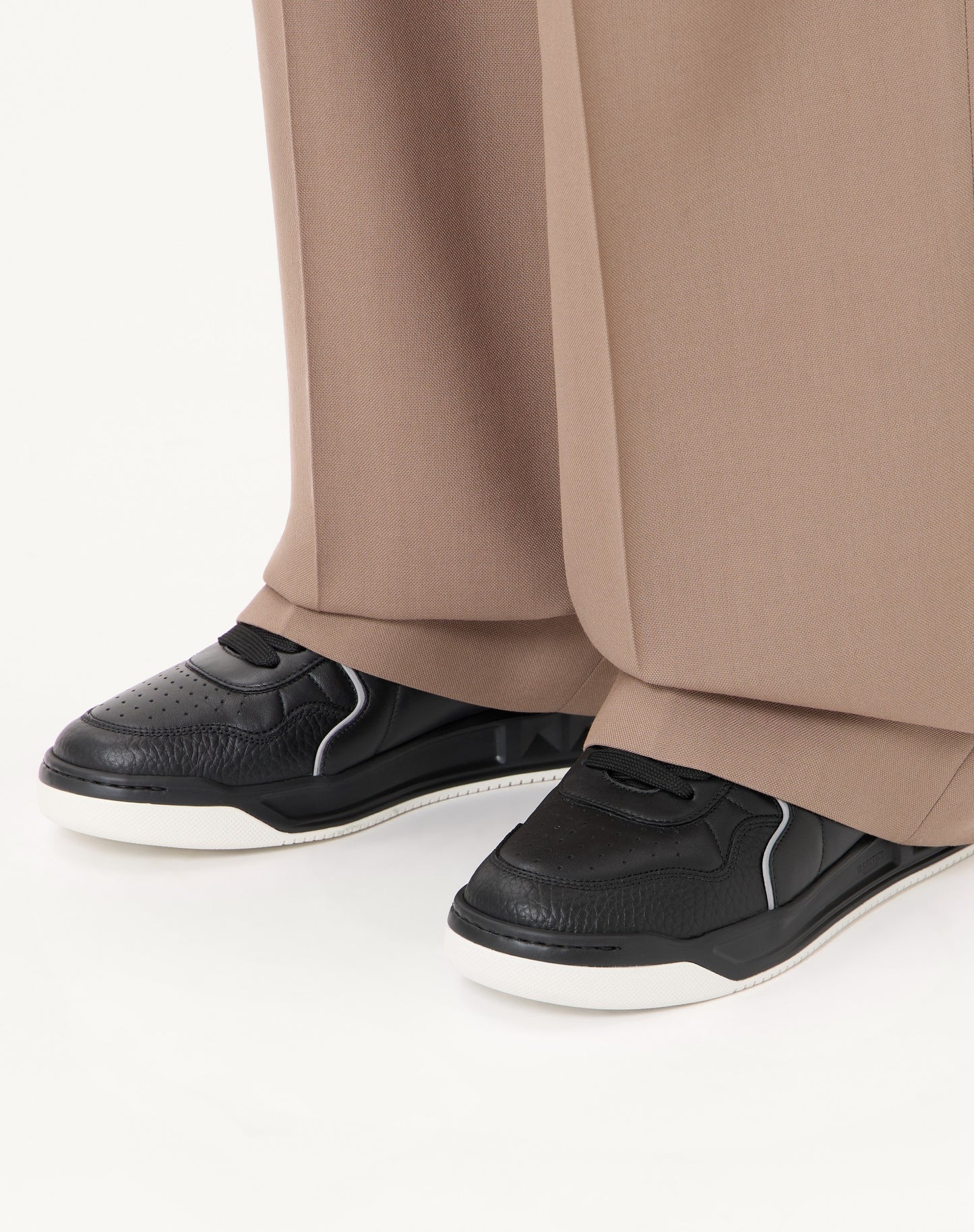 One Stud Low-top Nappa Sneaker