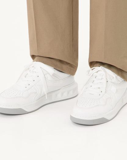 One Stud Low-top Nappa Sneaker