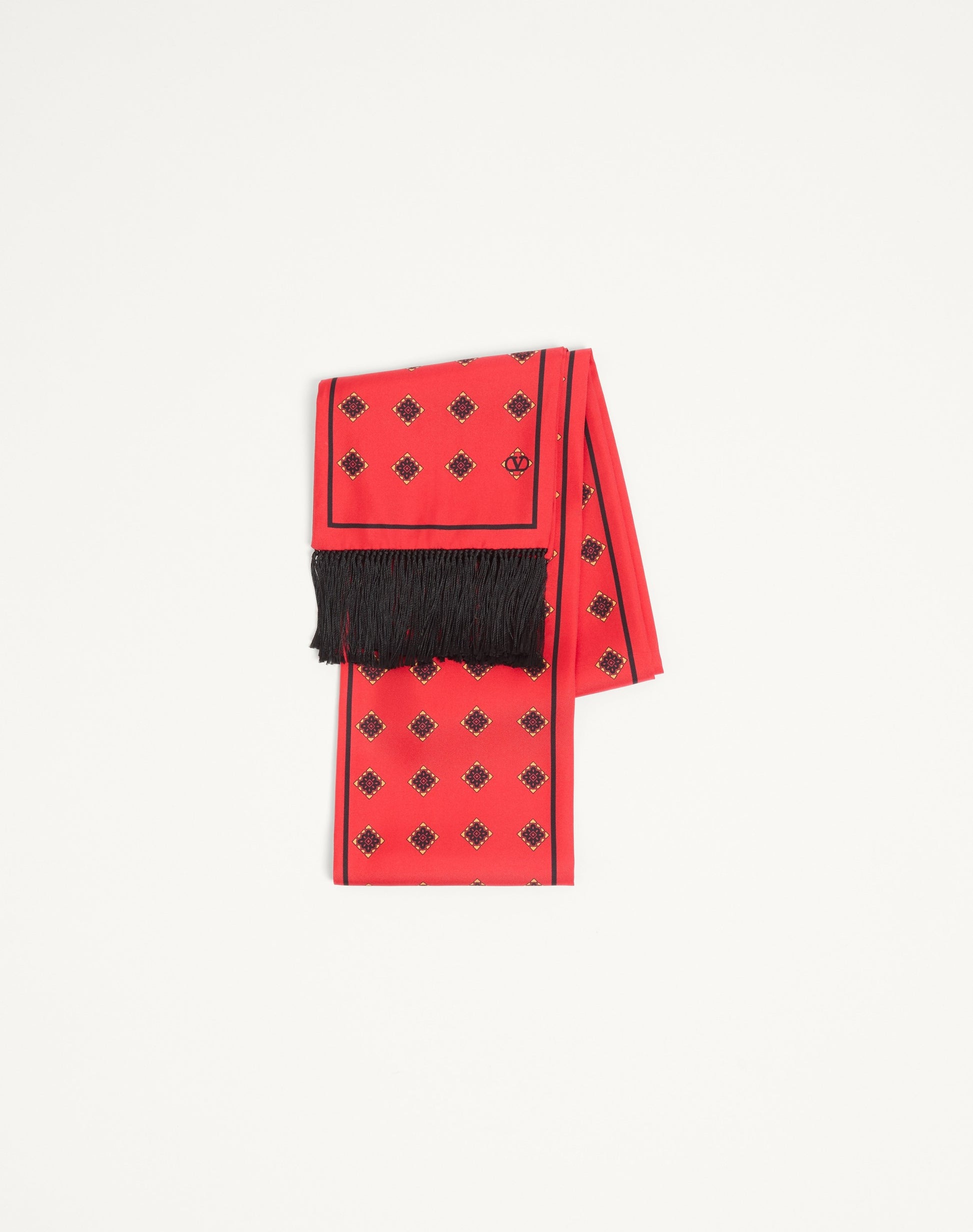 Opticool Silk Bandeau Scarf With Fringe
