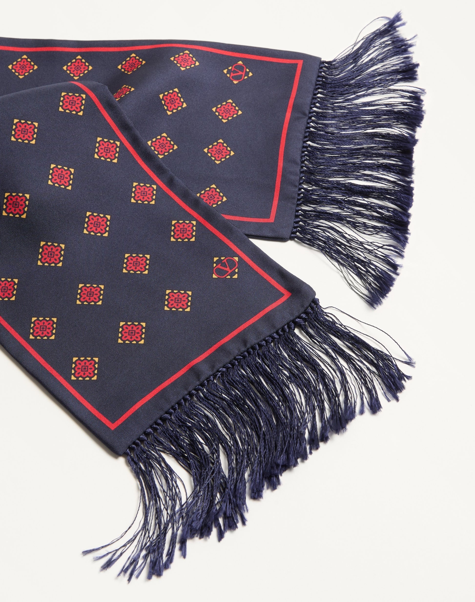 Opticool Silk Bandeau Scarf With Fringe