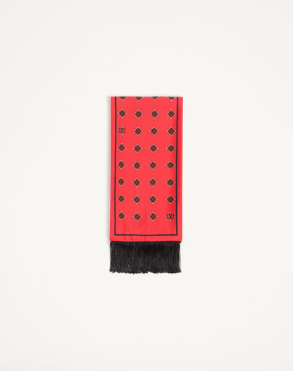 Opticool Silk Bandeau Scarf With Fringe