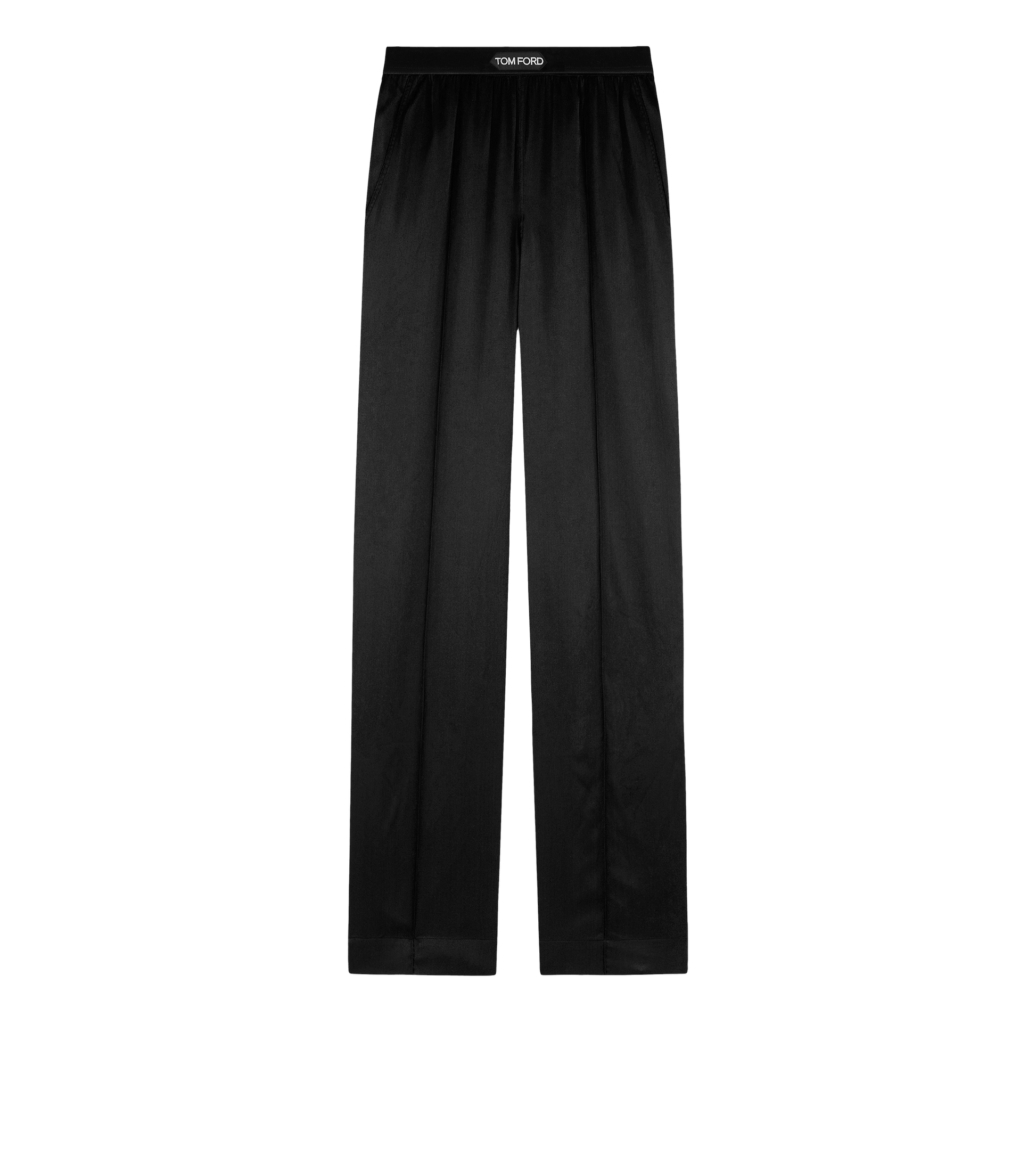 Stretch Silk Satin Pj Pants