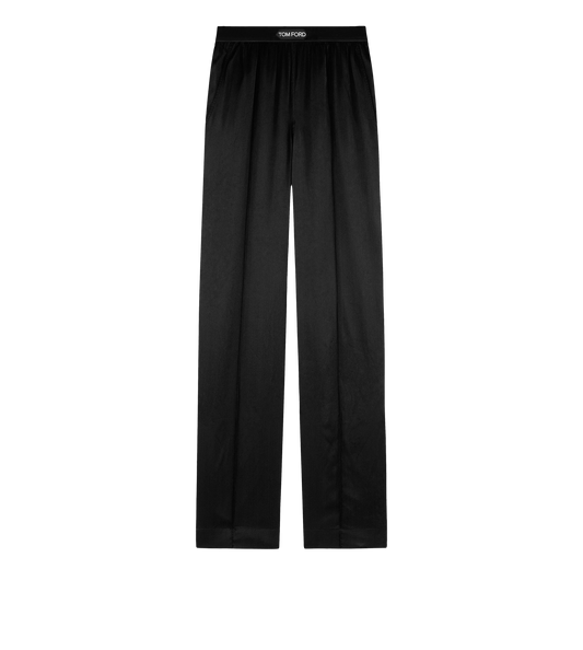 Stretch Silk Satin Pj Pants