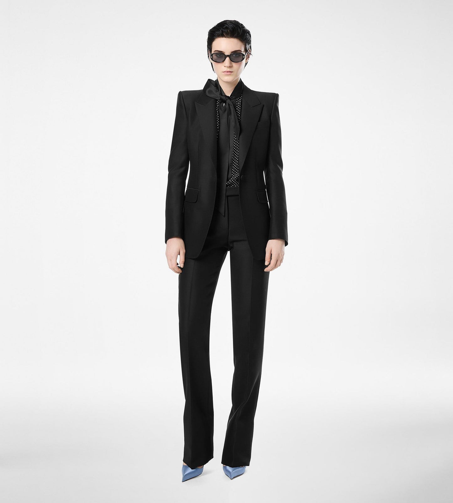 Wool Silk Radzmir Tailored Straight Pants