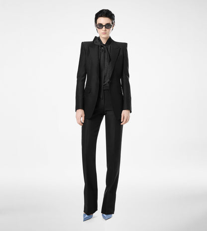 Wool Silk Radzmir Tailored Straight Pants