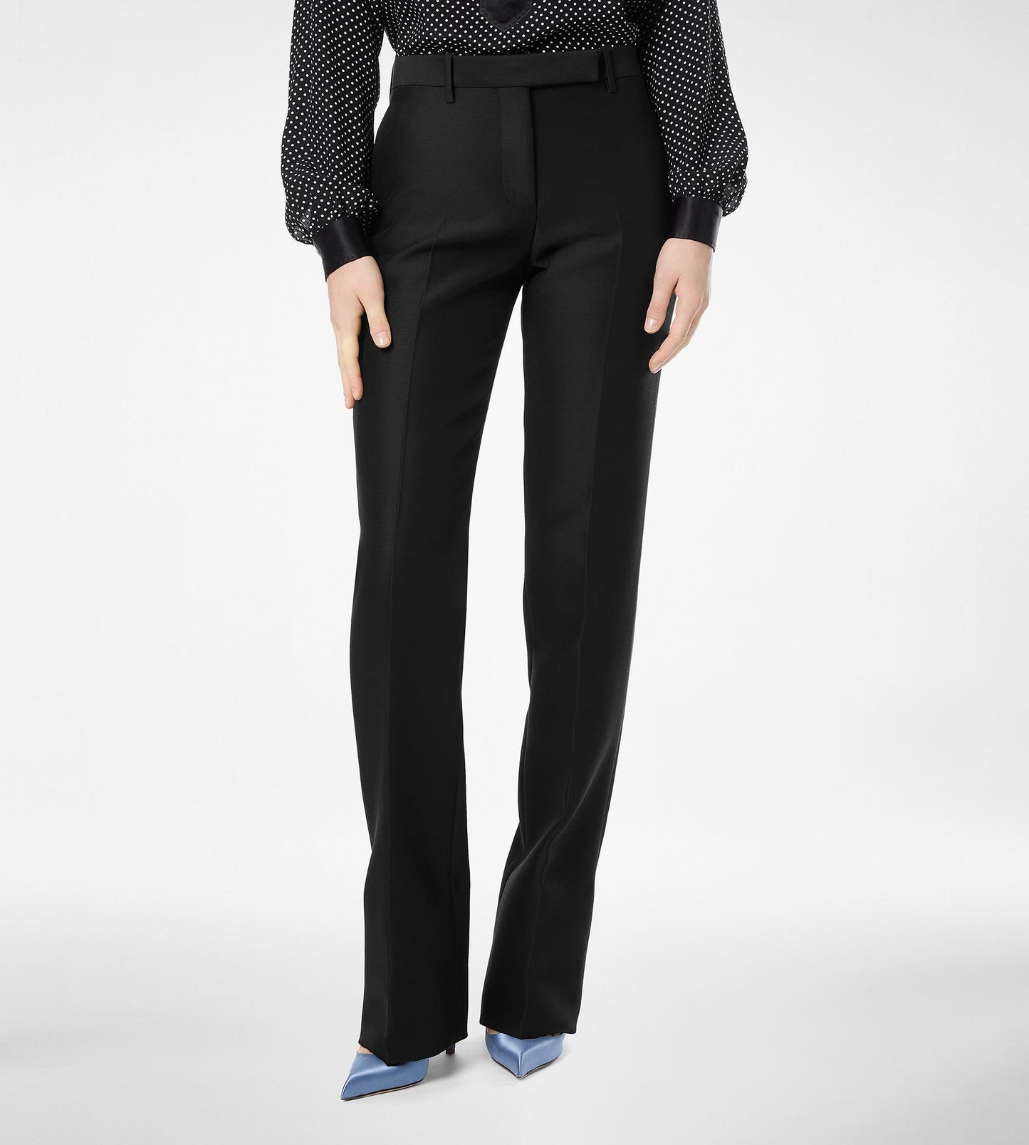 Wool Silk Radzmir Tailored Straight Pants