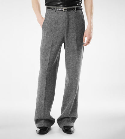 Sharkskin Herringbone Double Splittable Pant