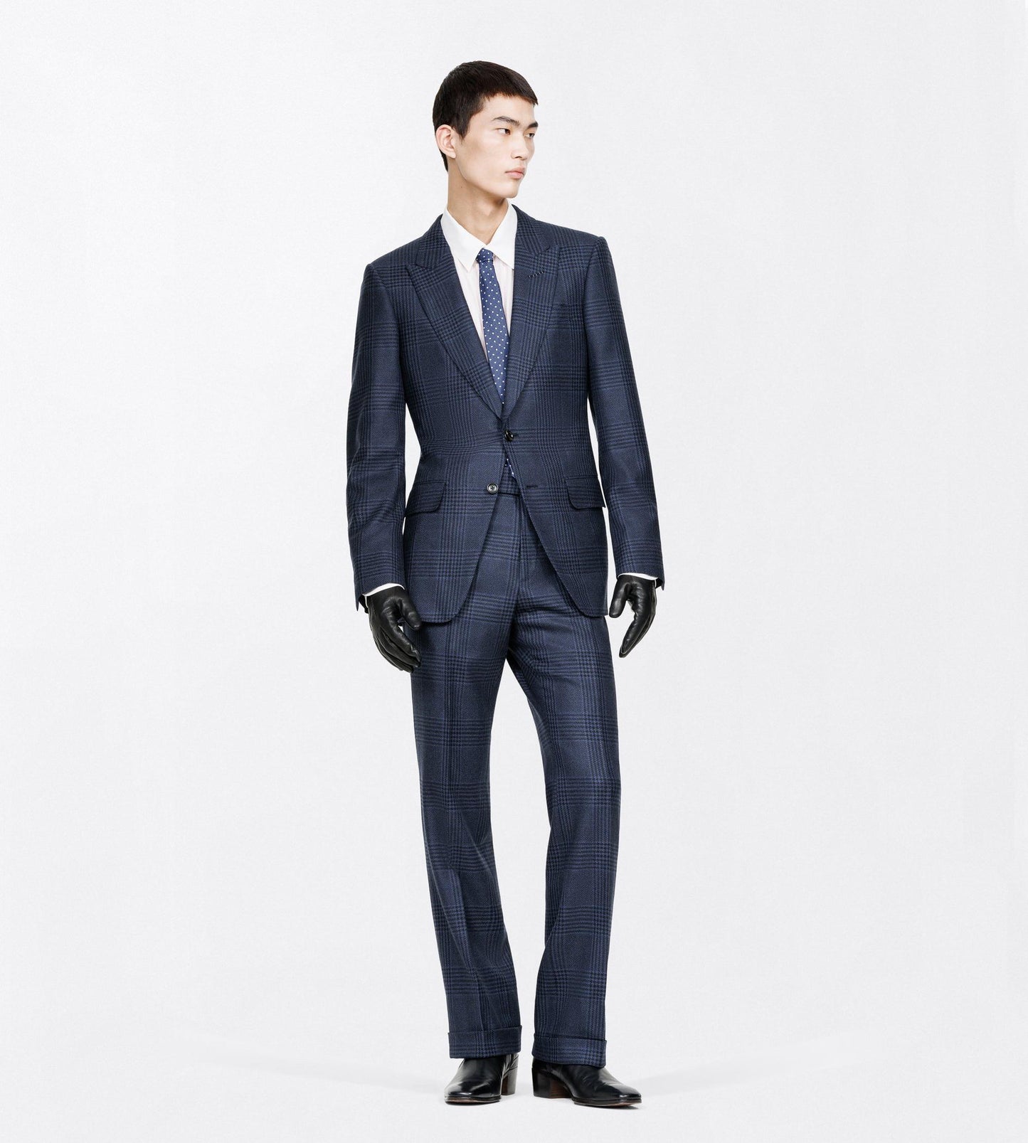 Grand Check Flat Front Pant