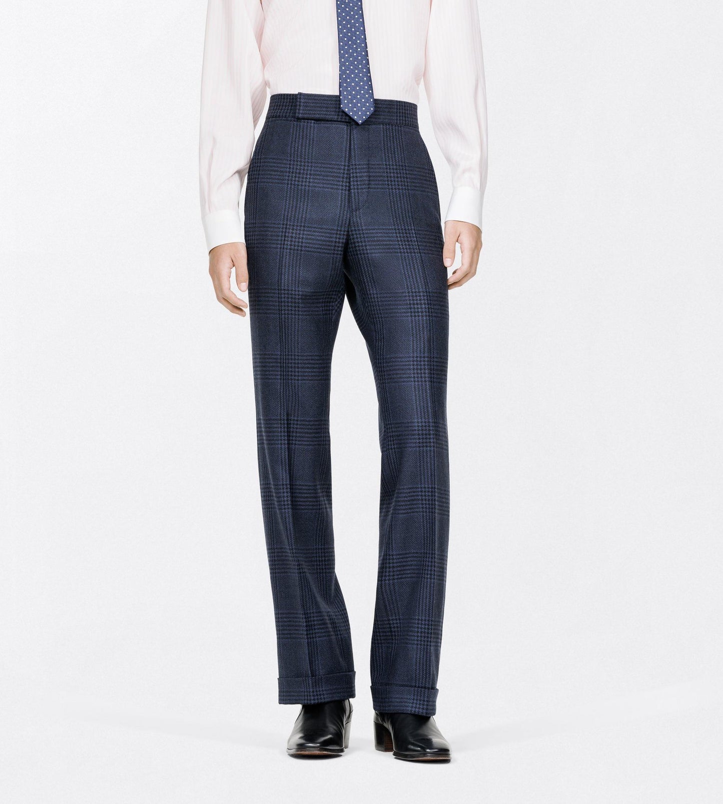 Grand Check Flat Front Pant